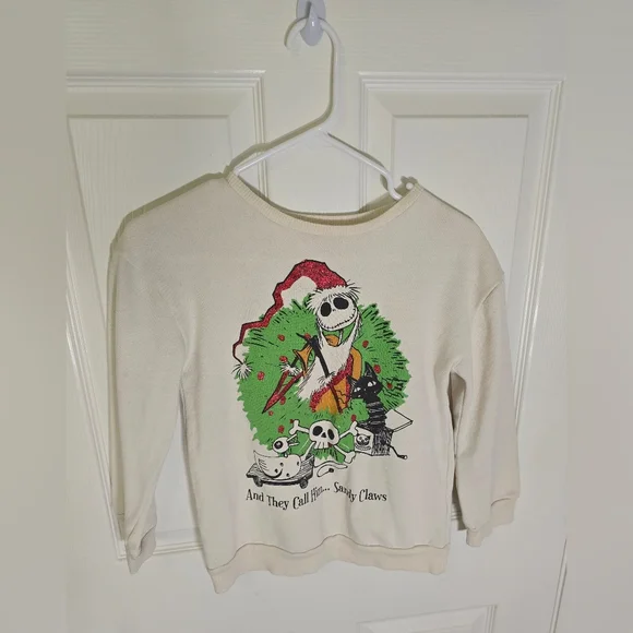 Disney Nightmare Before Christmas Girls Long Sleeve Pullover Sweater Medium - Picture 11 of 11